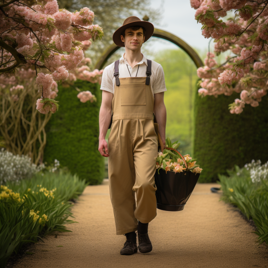 A timeline showcasing the evolution of gardening wear from practical to fashionable.