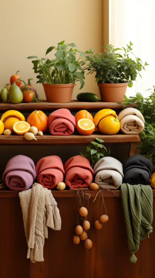 various eco-friendly kitchen hats made from organic cotton.
Caption: Bamboo fabric uniforms offer breathability and comfort, ideal for the bustling kitchen environment.
